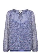 D6Mannet Bohemian Print Top Blue Dante6