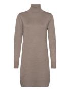 U6801, Milasz Rollneck Dress Beige Saint Tropez