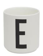 Porcelain Cup A-Z, Æ, Ø White Design Letters