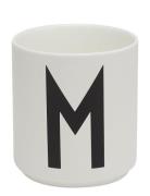 Porcelain Cup A-Z, Æ, Ø White Design Letters