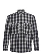 Slhloosemason-Flannel Overshirt Noos Navy Selected Homme
