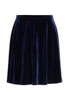 Vikatja Hw Short Velvet Skirt/Ka Navy Vila