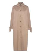 Utahbzhannah Trench Coat Beige Bzr