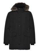 Everest Faux Fur Hooded Parka Black Superdry