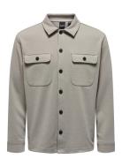 Onsnewkodyl Overshirt Sweat Beige ONLY & SONS