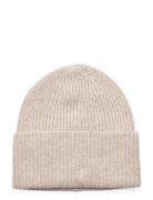 Fold Rib Cap Beige Davida Cashmere