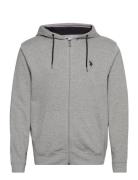 Uspa Sweat Hood/Zip Erdi Men Grey U.S. Polo Assn.