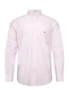 Reg Classic Poplin Gingham Shirt Pink GANT