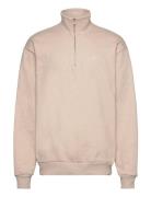 Crew Half-Zip Sweatshirt Beige Les Deux