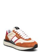 Train 89 Leather & Oxford Sneaker Brown Polo Ralph Lauren