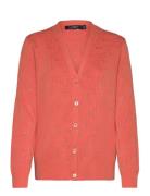 Monogram Jacquard Cardigan Orange Lauren Ralph Lauren