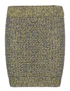 Norma Mouline Knit Mini Skirt Yellow Wood Wood