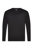 Lounge Henley Cotton Bamboo Black Panos Emporio