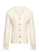 Vmmaxin Ls V-Neck Cardigan Bf Girl Cream Vero Moda Girl