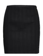 Badge Rib Elongated Skirt Black Calvin Klein Jeans