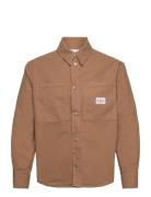 Canvas Relaxed Linear Shirt Brown Calvin Klein Jeans