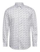 Slhslimsoho-Aop Mix Shirt Ls B White Selected Homme