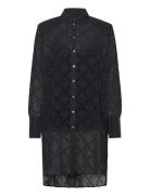 Monogram Glitter Flock Tunic Black Karl Lagerfeld