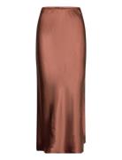 Cc Heart Skyler Mid-Length Skirt Brown Coster Copenhagen