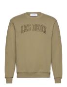 Script Sweatshirt Khaki Les Deux