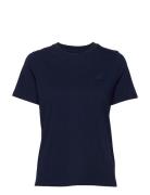 Mia T-Shirt Navy Double A By Wood Wood