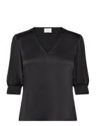 D6Cascais Silk Blouse Black Dante6