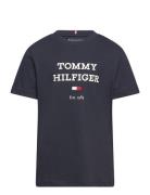 Th Logo Tee S/S Navy Tommy Hilfiger