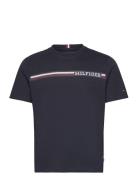 Monotype Chest Stripe Tee Navy Tommy Hilfiger