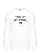 Th Logo Tee L/S White Tommy Hilfiger