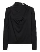 Jade Jersey Blouse Black Ahlvar Gallery