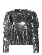 Sequins Blouse Silver Stella Nova