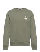 Monogram Cn Sweatshirt Khaki Calvin Klein
