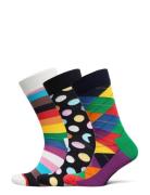 3-Pack Boozt Gift Set Patterned Happy Socks