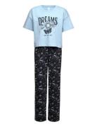 Pajama Boxy T Shirt Blue Lindex