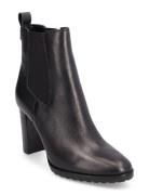 Mylah Tumbled Leather Bootie Black Lauren Ralph Lauren