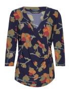 Floral Stretch Jersey Top Patterned Lauren Ralph Lauren