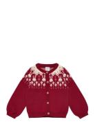 Cardigan Fairisle Red Lindex