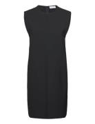 Heavy Viscose Ns Shift Dress Black Calvin Klein