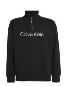 Hero Logo Comfort Quarter Zip Black Calvin Klein