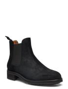 Bryson Waxed Suede Chelsea Boot Black Polo Ralph Lauren