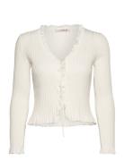 Fabian Tie Cardigan White A-View