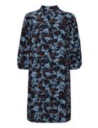 Mschmarcia Morocco 3/4 Shirt Dress Aop Blue MSCH Copenhagen