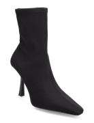 Pointed Heel Ankle Boot Black Mango