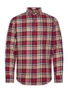 Reg Flannel Check Shirt Burgundy GANT