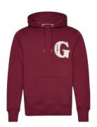 G Graphic Hoodie Burgundy GANT