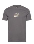 Varsity Embroidery T-Shirt Grey Lyle & Scott