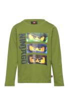 Lwtano 107 - T-Shirt L/S Green LEGO Kidswear