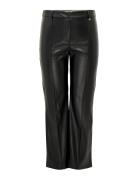 Carblake Mw Flared Pin Faux Lea Pant Black ONLY Carmakoma