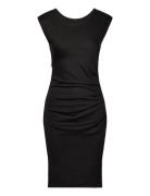 Kaindia Round-Neck Dress Black Kaffe