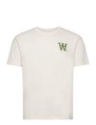 Ace Aa Logo T-Shirt Cream Double A By Wood Wood